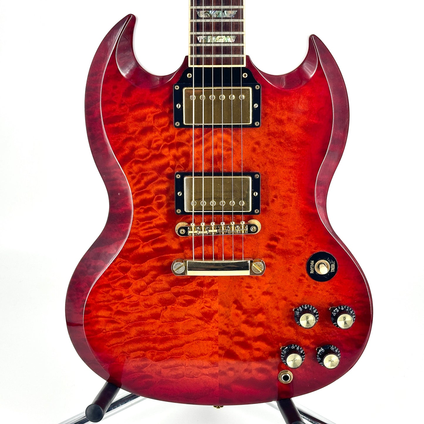 2009 Gibson Custom Shop SG Elegant Quilt - Firemist | Tonebay