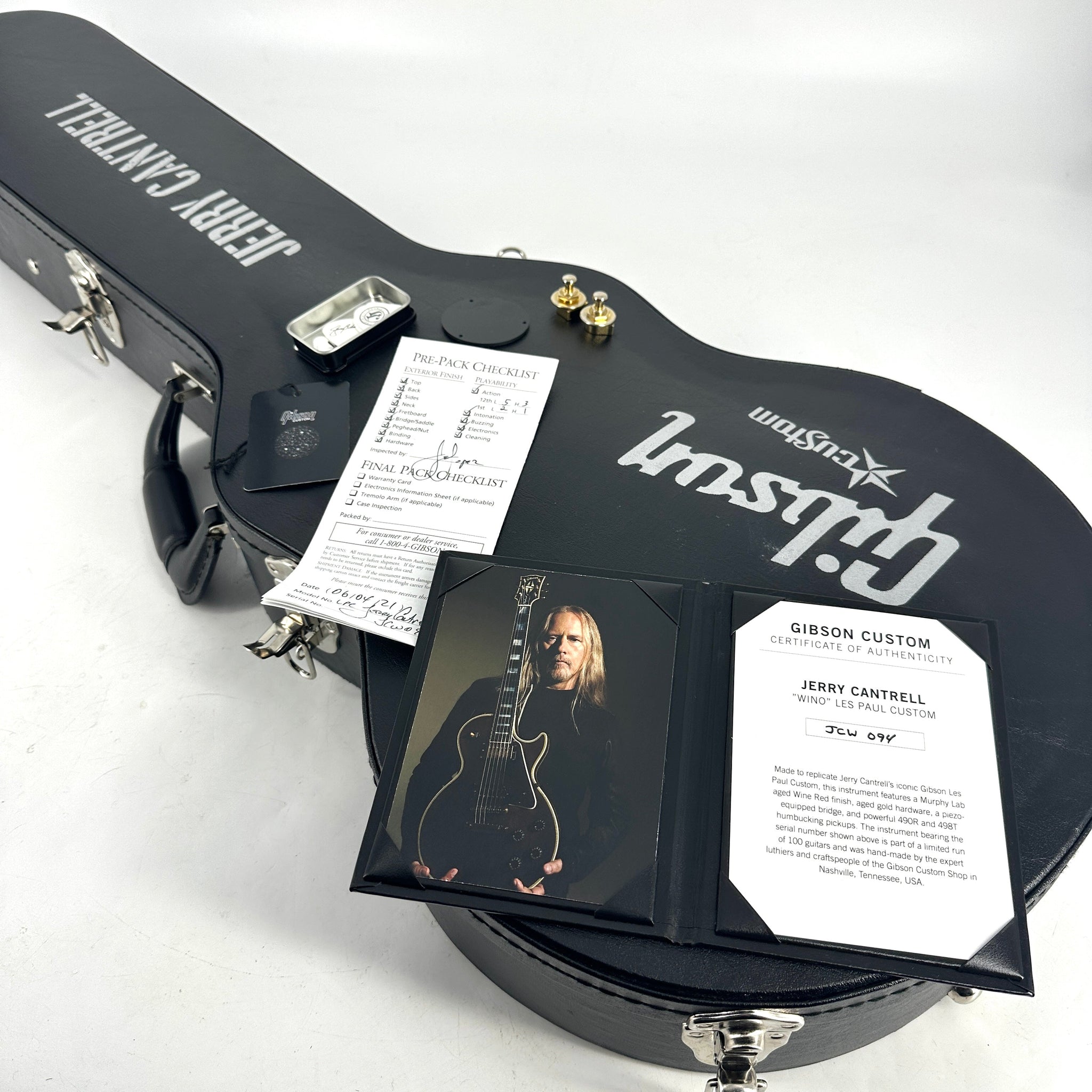 2021 Gibson Custom Jerry Cantrell Murphy Lab 'Wino' Les Paul - Wine Red | Tonebay