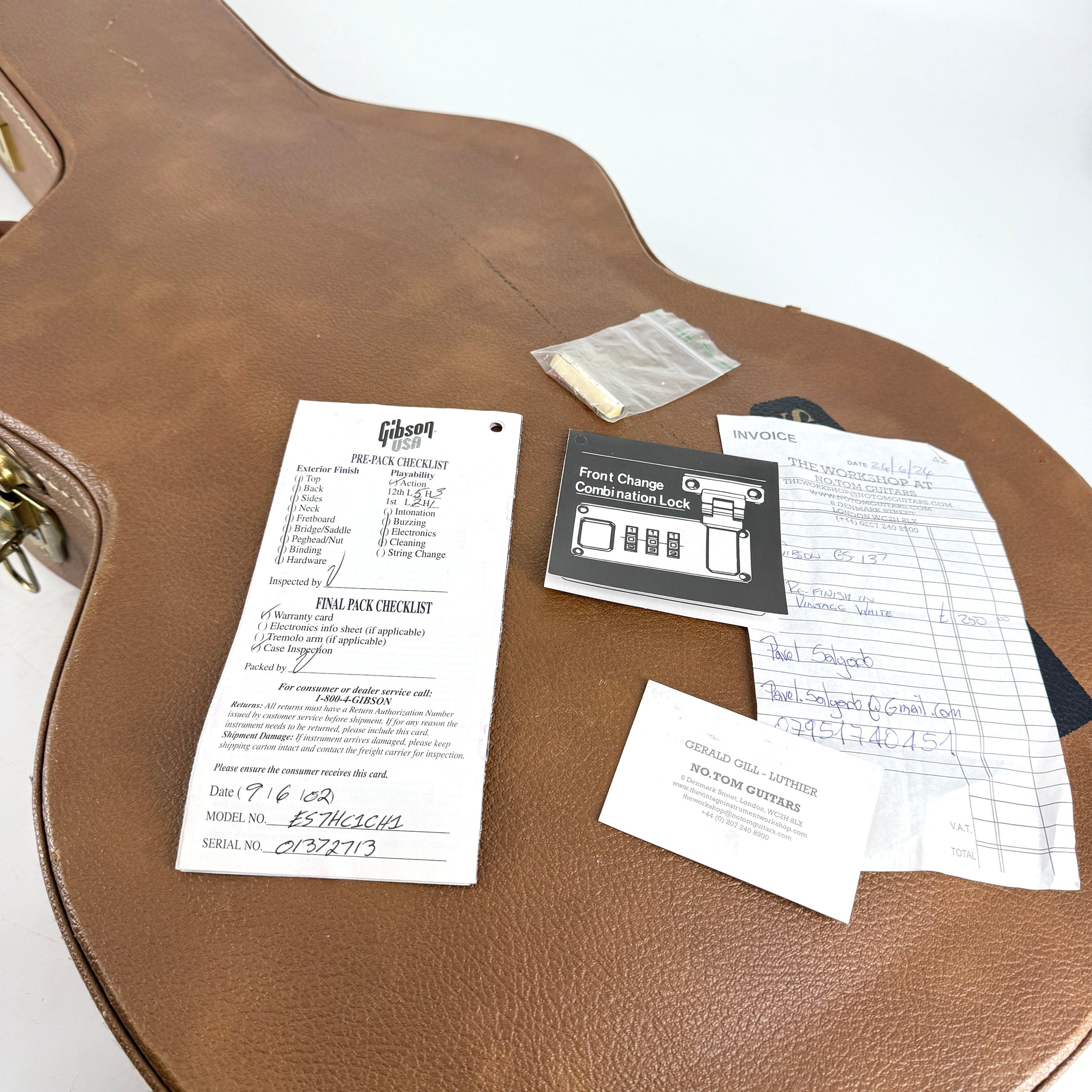 2002 Gibson ES-137 Premier - White 2-Tone | Tonebay