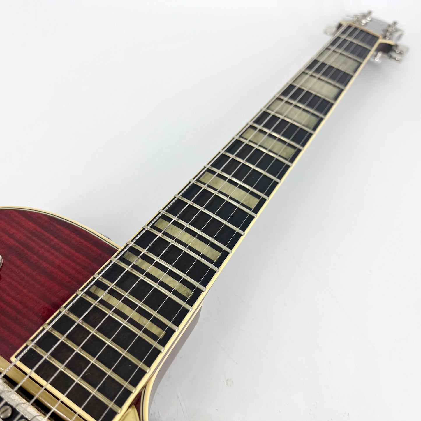 2018 Gretsch G6228FM Players Edition Jet - Dark Cherry Stain | Tonebay