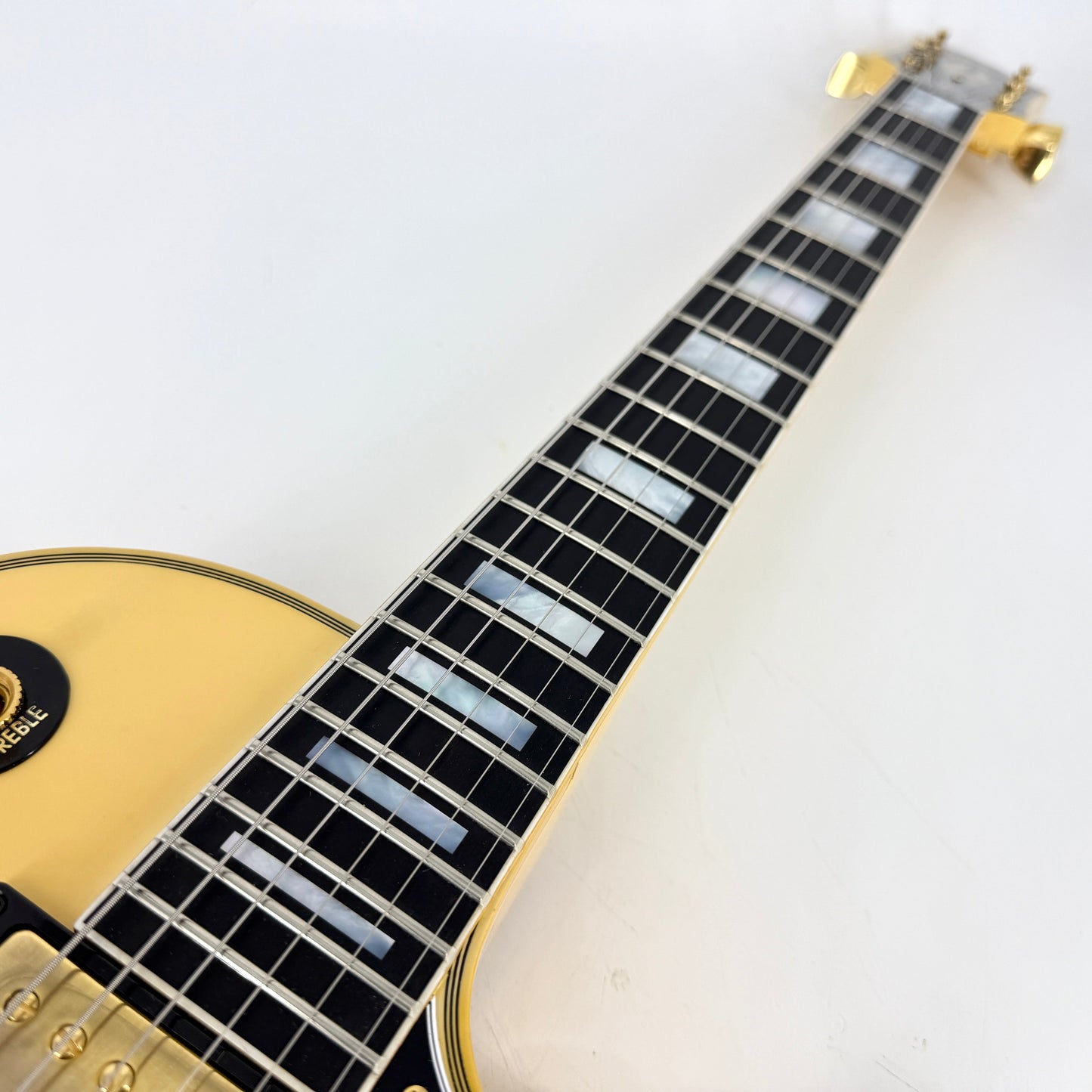 2023 Gibson Custom Shop M2M 1968 Les Paul Custom – Heavy Antique White | Tonebay