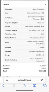 2024 Fender American Mod Shop Telecaster Solid Rosewood Neck – Butterscotch Blonde | Tonebay