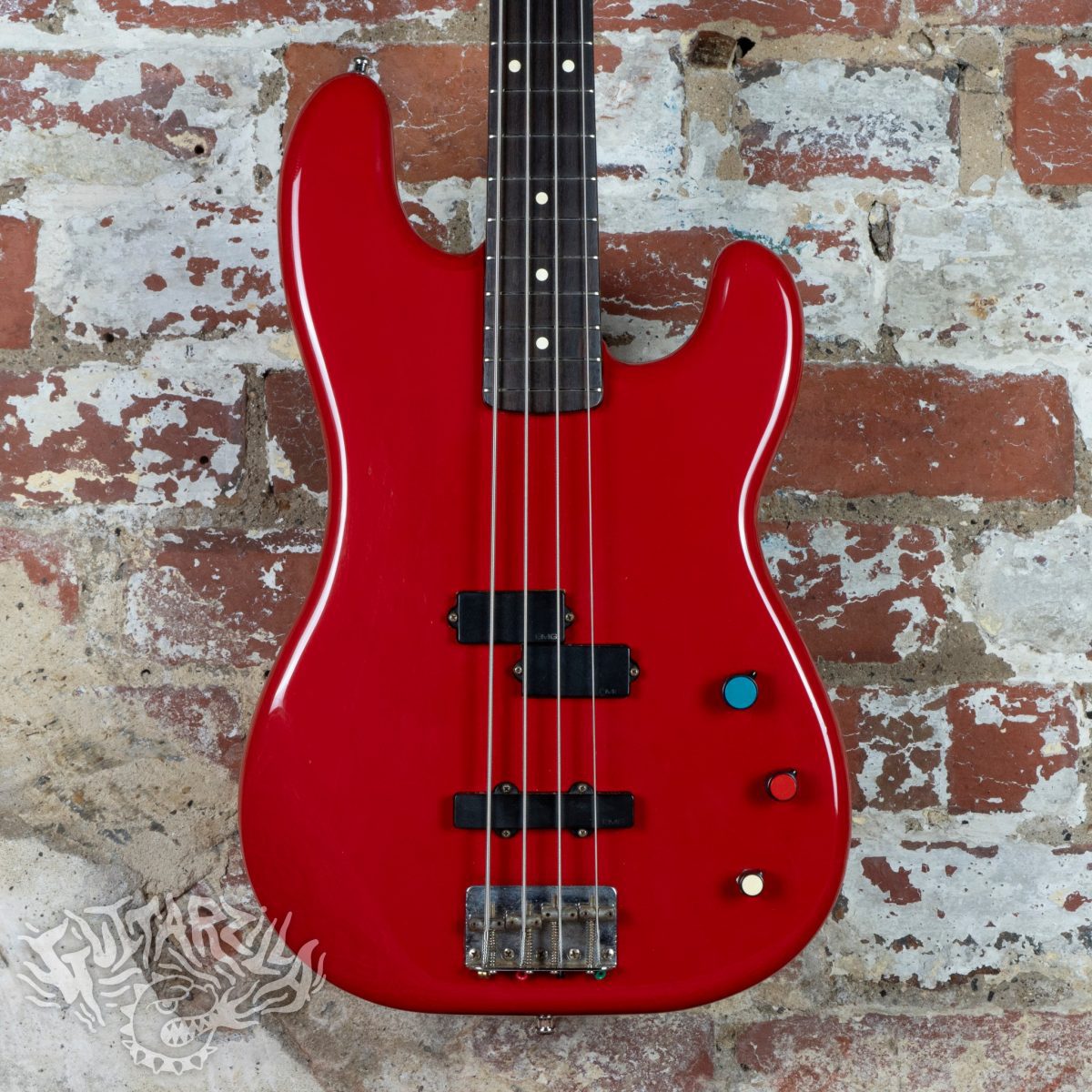 Squier Contemporary Jazz Bass PJ-555 1983 Torino Red MIJ JV Japan EMG | tonebay